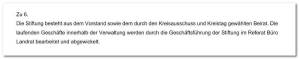 Auszug aus der Antwort der Kreisverwaltung auf eine Anfrage der FDP-Fraktion