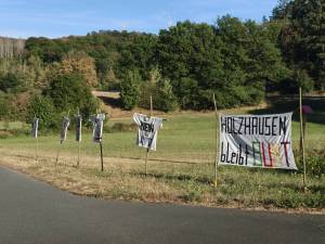 Gegenprotest in Holzhausen a.d.H.