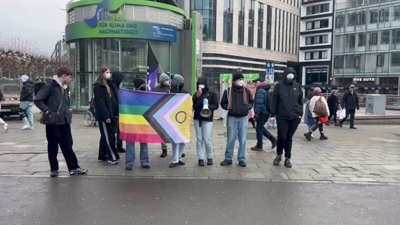 Antifa auf einer Demo in Frankfurt