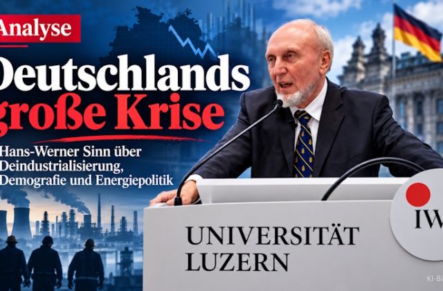 Prof. Dr. Sinn am Rednerpult