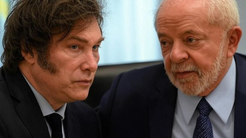 Javier Milei und Lula da Silva