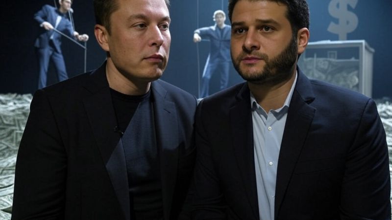 Elon Musk und Dustin Moskovitz - Tech-Oligarchen als Puppenspieler?