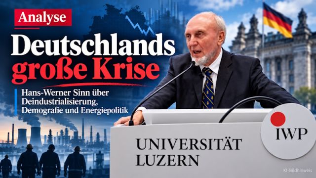 Prof. Dr. Sinn am Rednerpult