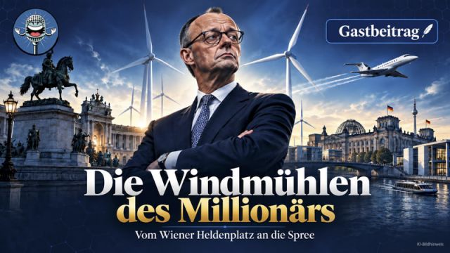 Friedrich Merz in Heldenpose