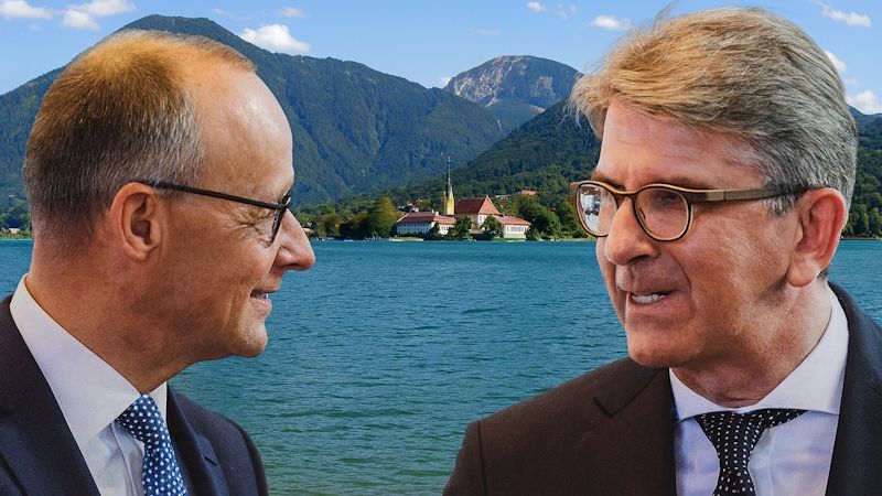 Friedrich Merz und Wolfram Weimer im Bundestag